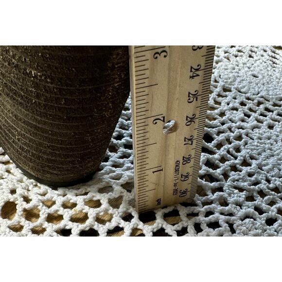 Vince Camuto Ladies Brown Leather Suede Fringe Tassel Bootie Size 8.5 Wide 787 - Picture 9 of 10